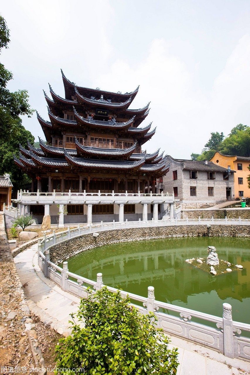 高明寺,著名的国家重点佛寺,中国浙江省台州市天坛山