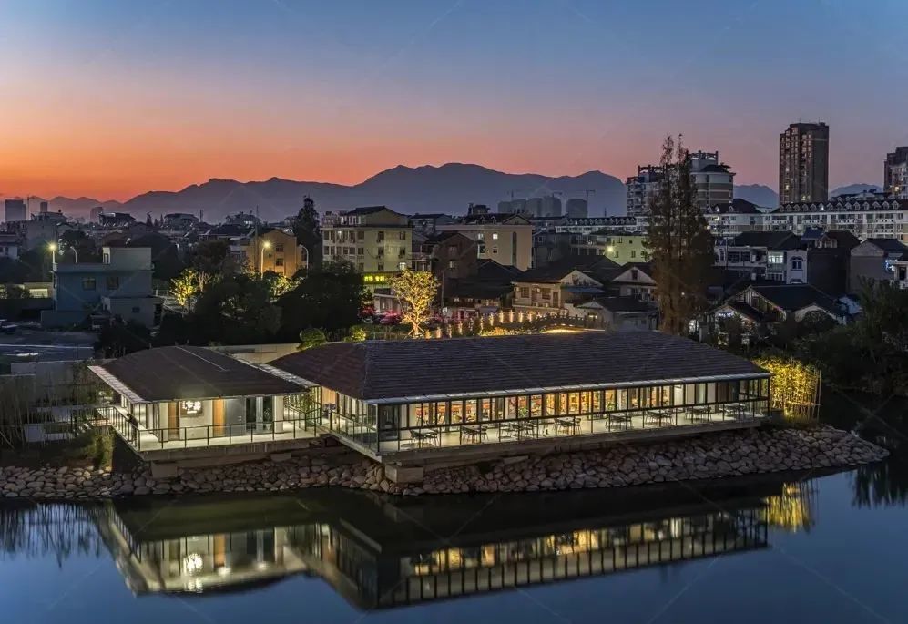 台州市黄岩官河古道,多个网红打卡点夜景曝光